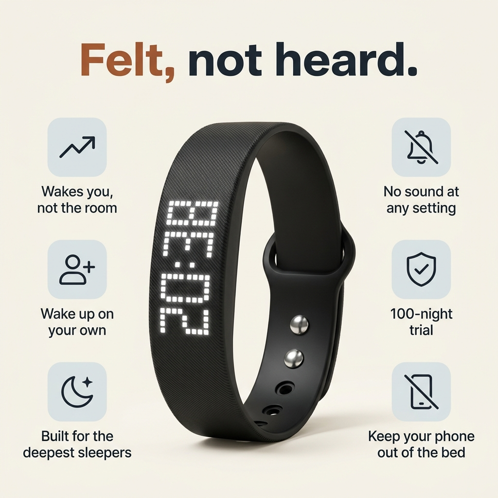 Felt Band - Silent Vibrating Alarm For Calmer Mornings
