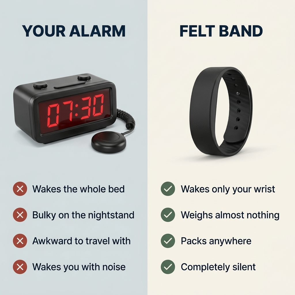 Felt Band - Silent Vibrating Alarm For Calmer Mornings